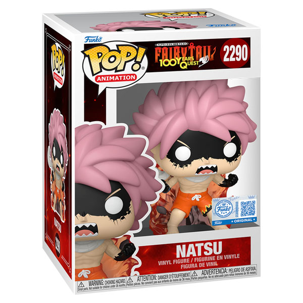 Funko POP #2290 Fairy Tail: 100 Years Quest Natsu (Fired-Up) Exclusive Figure